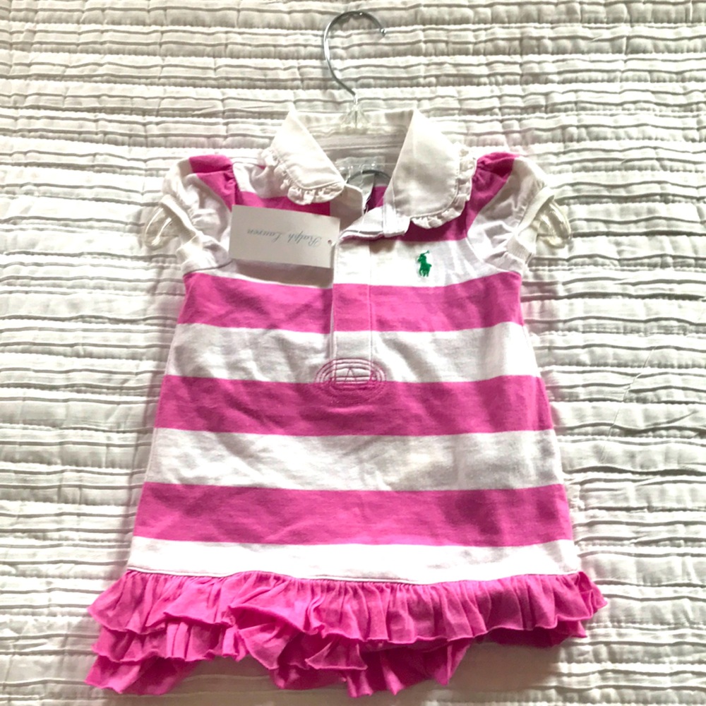 NWT Ralph Lauren baby girl outfit (2 piece)
